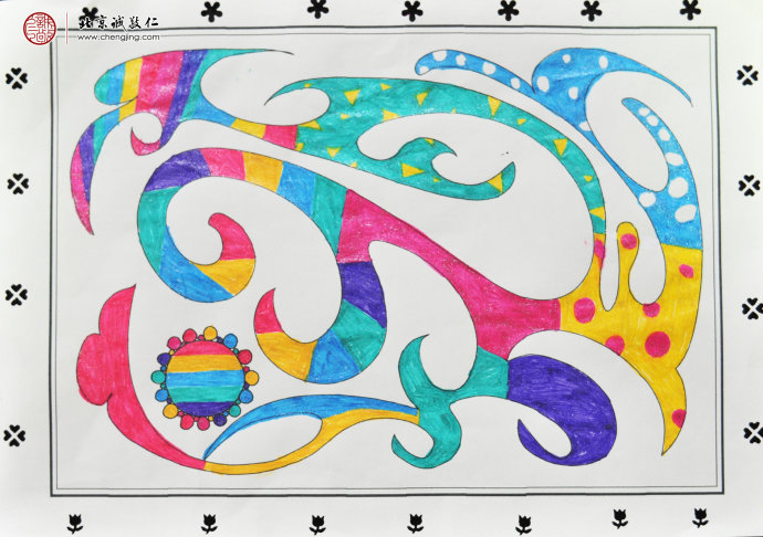 
學員硬筆國畫彩繪作品展示