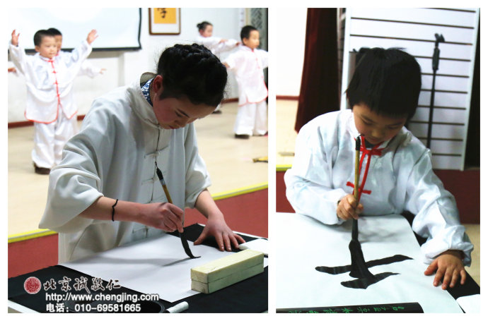 在大家的注視下，我們的小手也不發抖！       