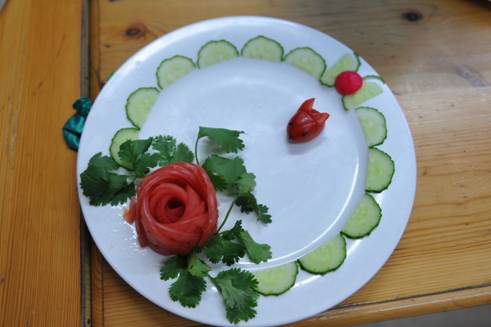 精美的擺盤圍邊